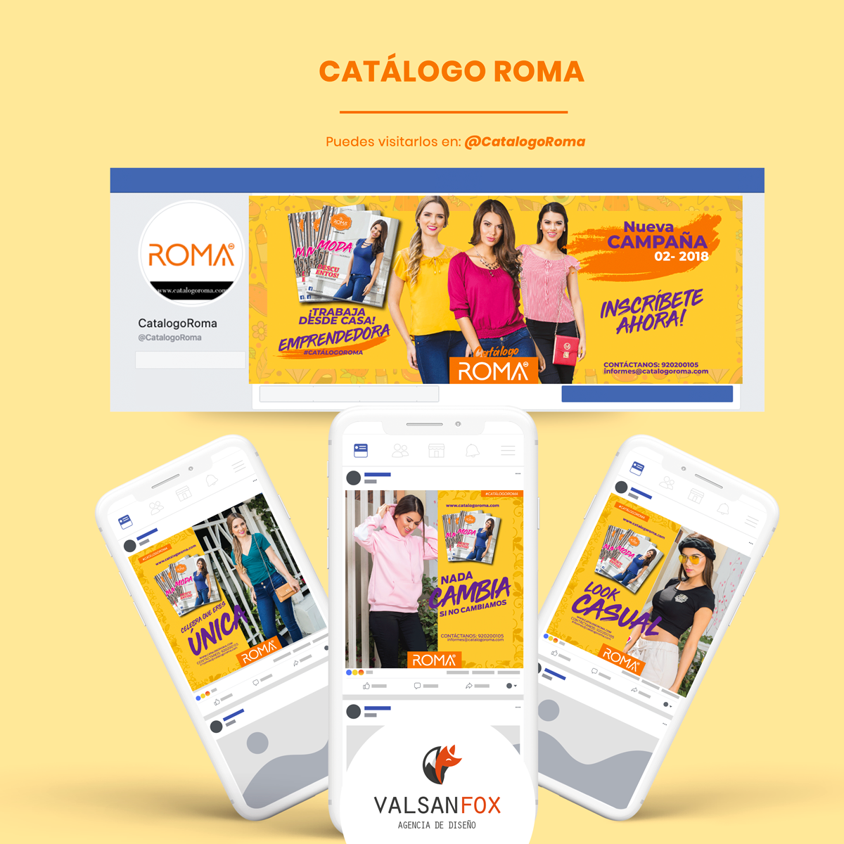 catalogo roma- valsanfox- social media